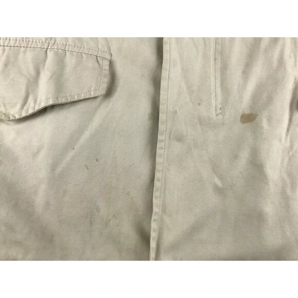 J.Crew Mens Beige‎ 100% Cotton Long Sleeve Pockets Field Mechanic Jacket Size S - Picture 4 of 13